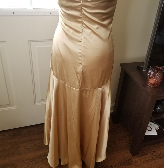 Gold High Low dress - Picture 5 of 5